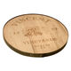 Oak 18 inch Round Personalized Lazy Susan with Galvanized Band Image 2 of 2